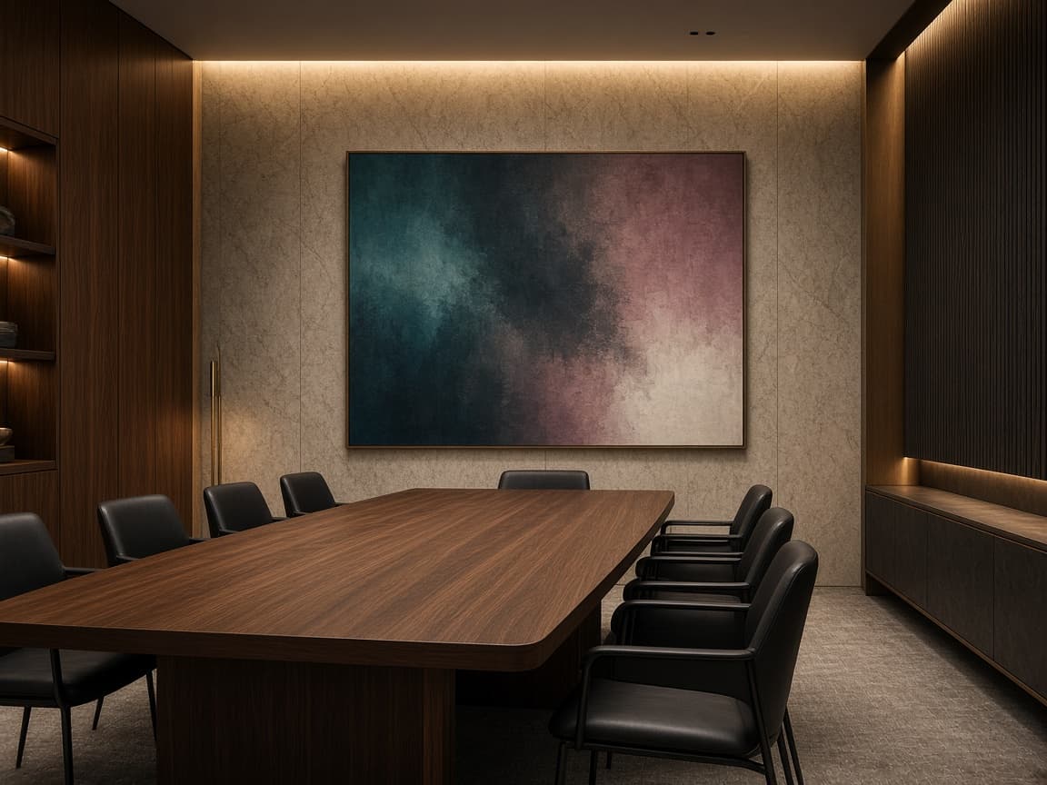 3D render, görüşme odası